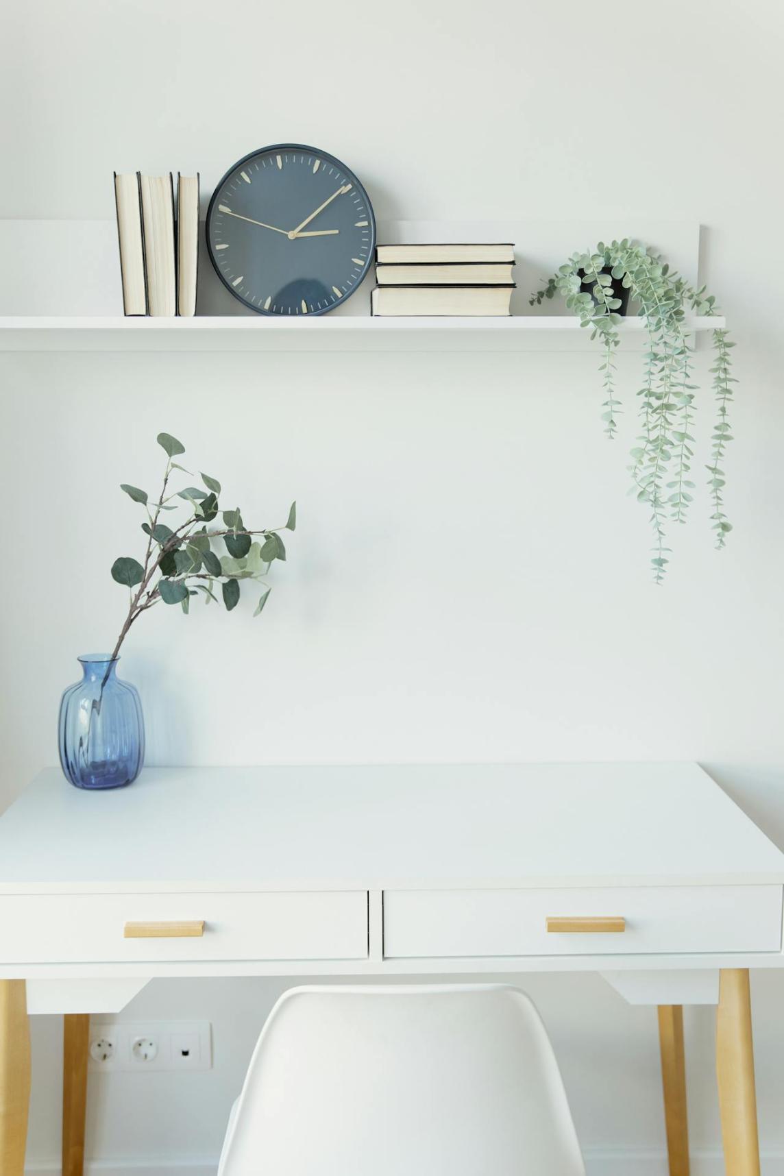 Nordic White Writing Desk